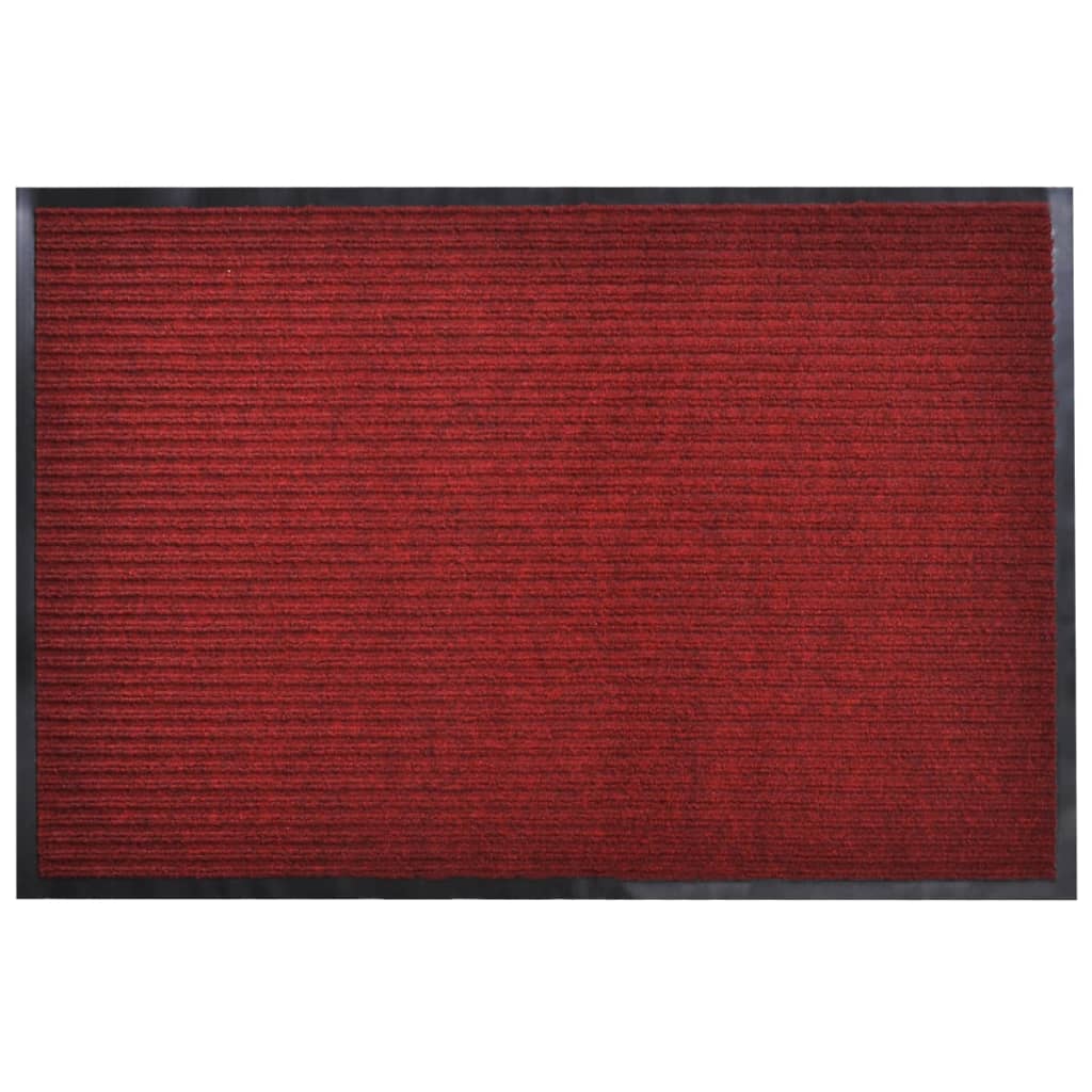 Červená PVC rohožka 90 x 120 cm