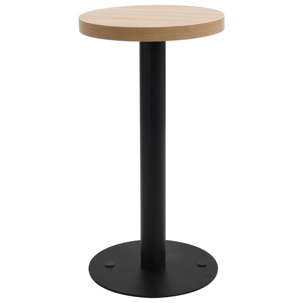 vidaXL Bistro stolík bledohnedý 40 cm MDF