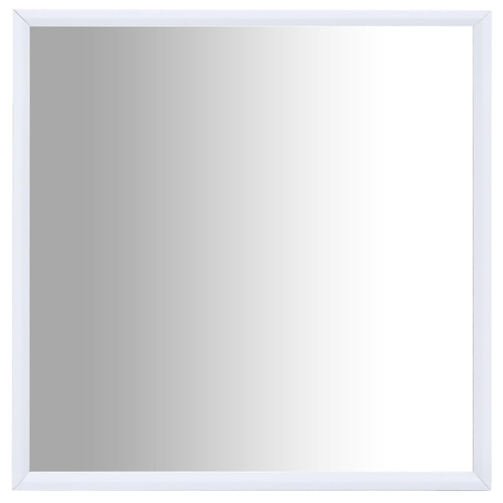 vidaXL Zrkadlo biele 40x40 cm