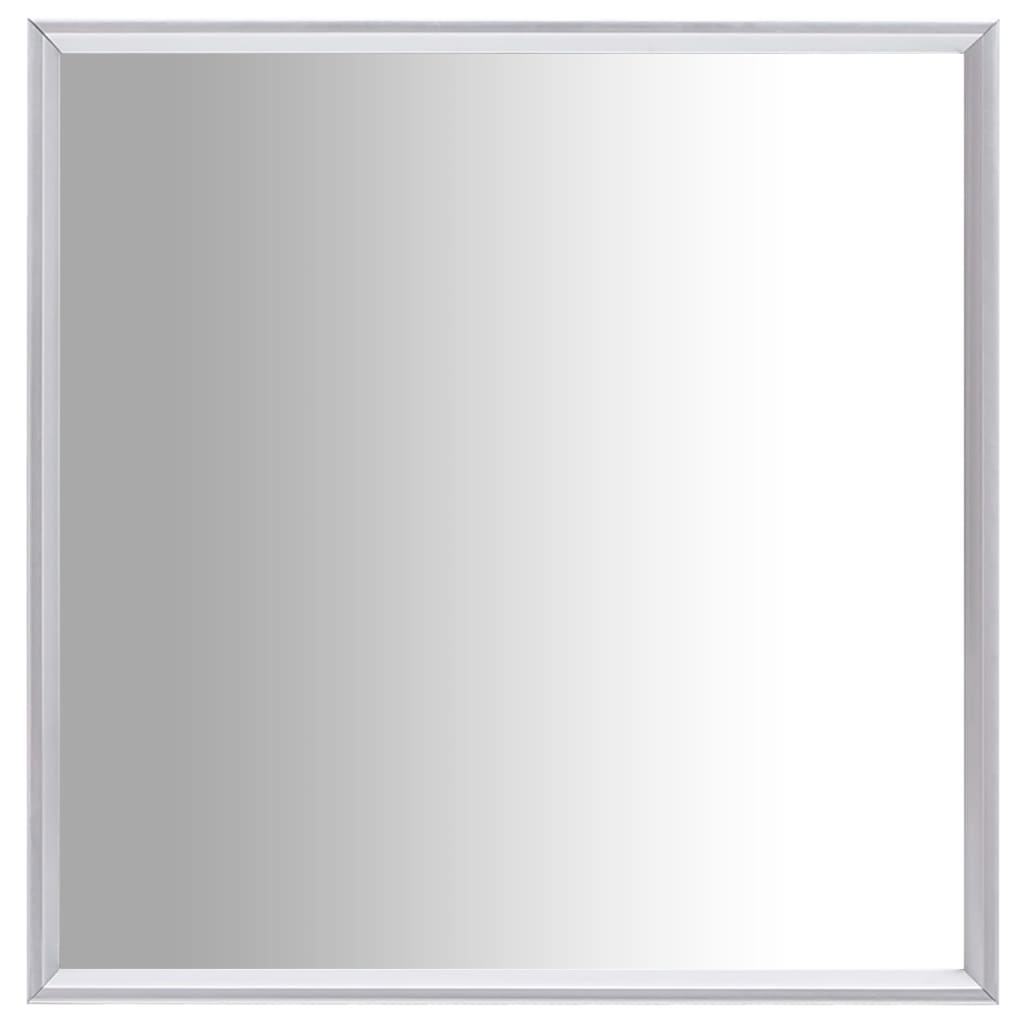 vidaXL Zrkadlo strieborné 40x40 cm