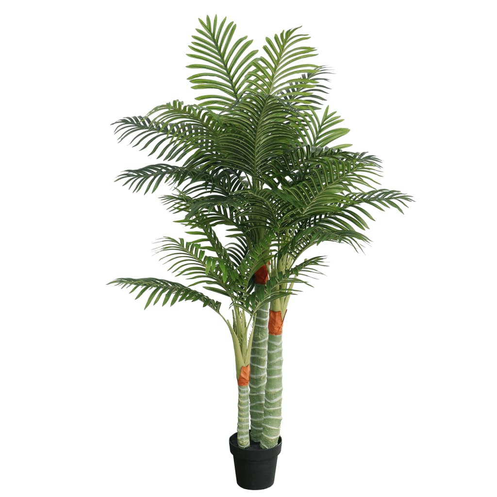 vidaXL Umelá palma s 3 kmeňmi zelená 180 cm PP