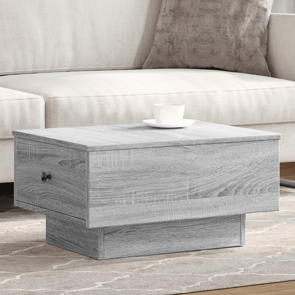vidaXL Konferenčný stolík, sivá sonoma 60x45x31 cm, kompozitné drevo
